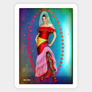 Spanish Dancer Sticker